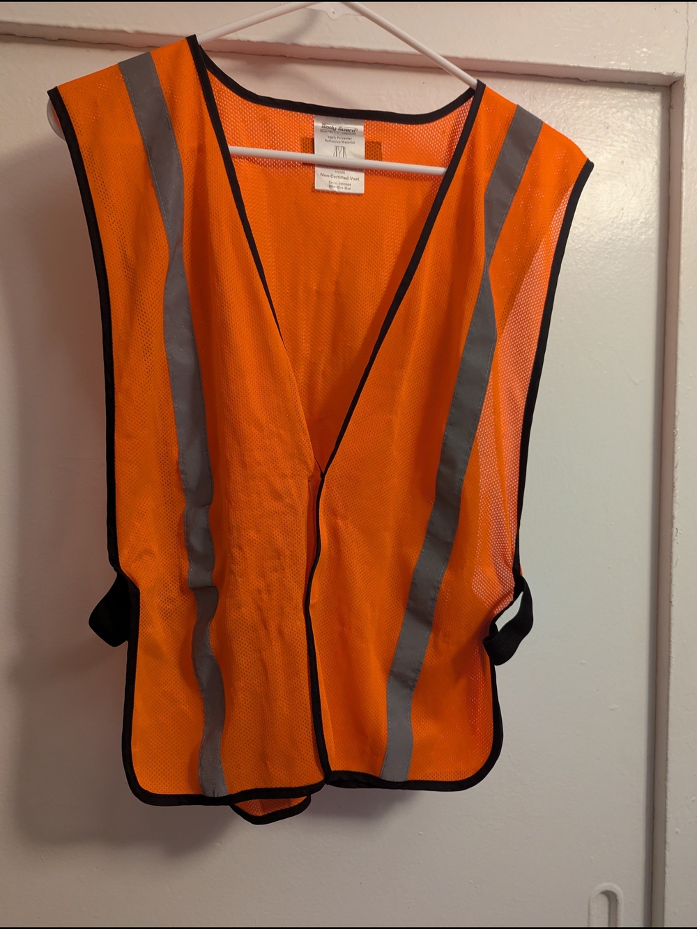 Unbranded High-Visibility Orange Safety Mesh Vest for Women